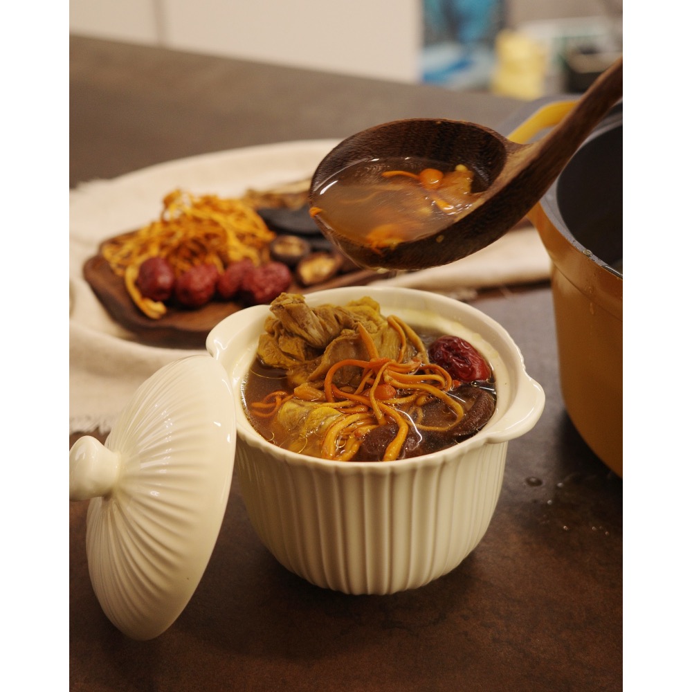 【黃金蟲草藥燉菇菇燉雞】藥膳燉煮包-細節圖3