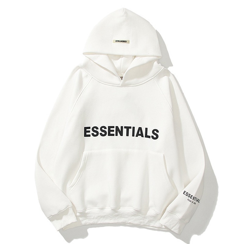 ESSENTIALS 立體字母帽T(加絨內裏) 刷毛連帽衛衣 男女長袖上衣 情侶衣服-規格圖11