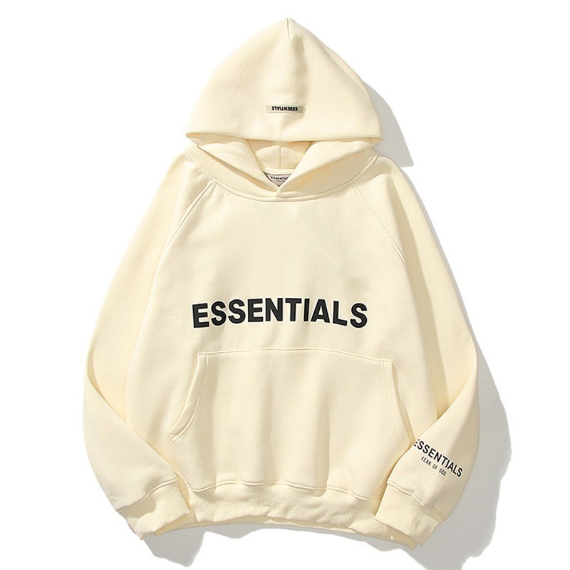 ESSENTIALS 立體字母帽T(加絨內裏) 刷毛連帽衛衣 男女長袖上衣 情侶衣服-規格圖11