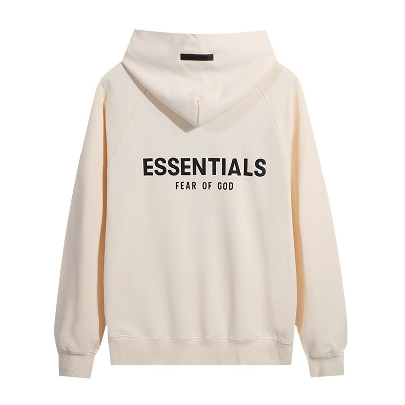 ESSENTIALS 背後立體字母帽T(加絨內裏) 刷毛連帽衛衣 男女長袖上衣 情侶衣服-規格圖11