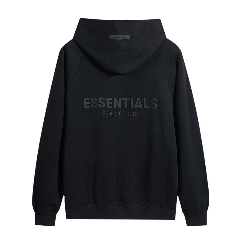 ESSENTIALS 背後立體字母帽T(加絨內裏) 刷毛連帽衛衣 男女長袖上衣 情侶衣服-規格圖11