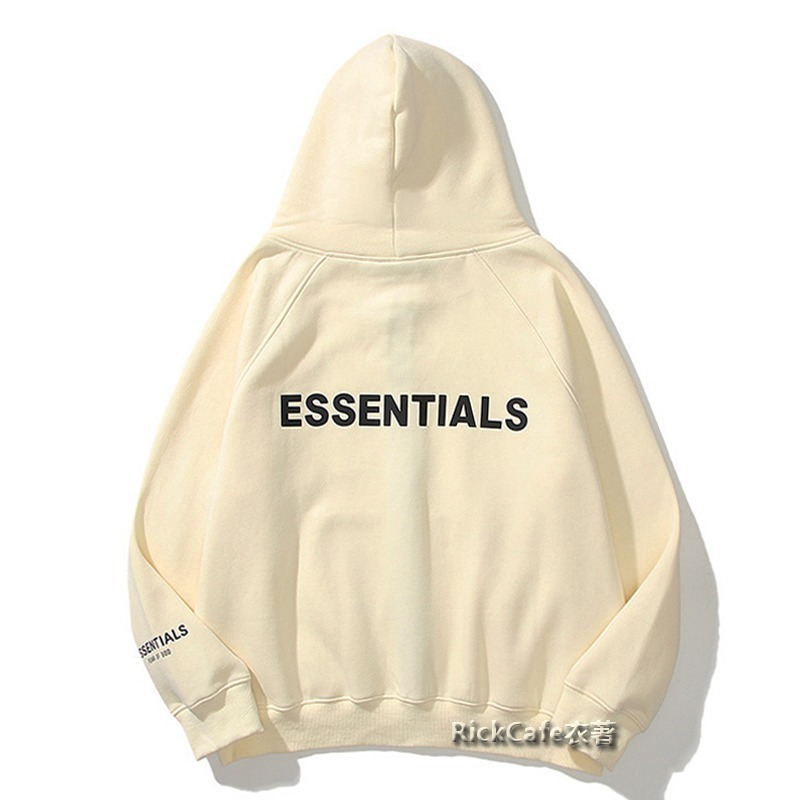ESSENTIALS 厚款立體字母連帽外套(加絨內裏) 刷毛連帽衛衣 男女長袖上衣-規格圖11