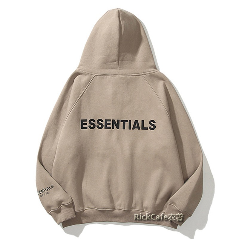ESSENTIALS 厚款立體字母連帽外套(加絨內裏) 刷毛連帽衛衣 男女長袖上衣-規格圖11