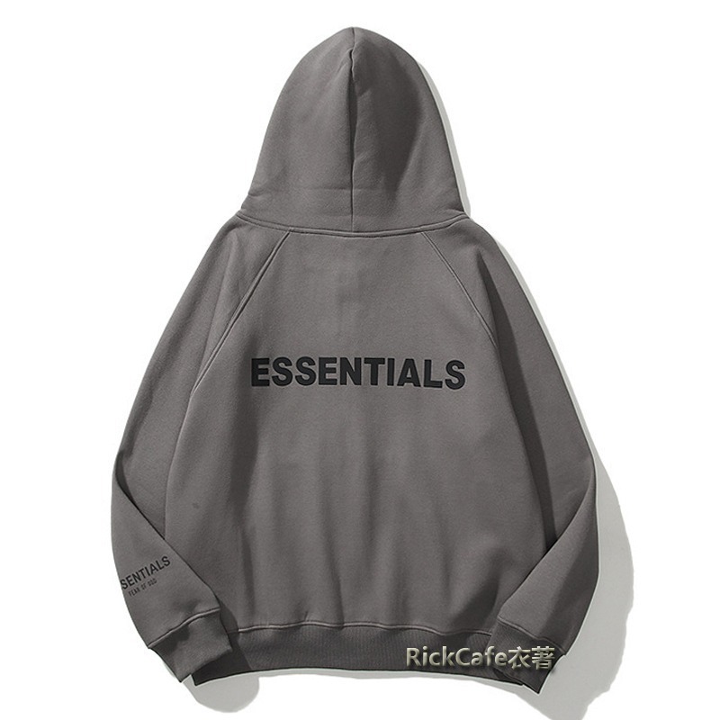 ESSENTIALS 厚款立體字母連帽外套(加絨內裏) 刷毛連帽衛衣 男女長袖上衣-規格圖11