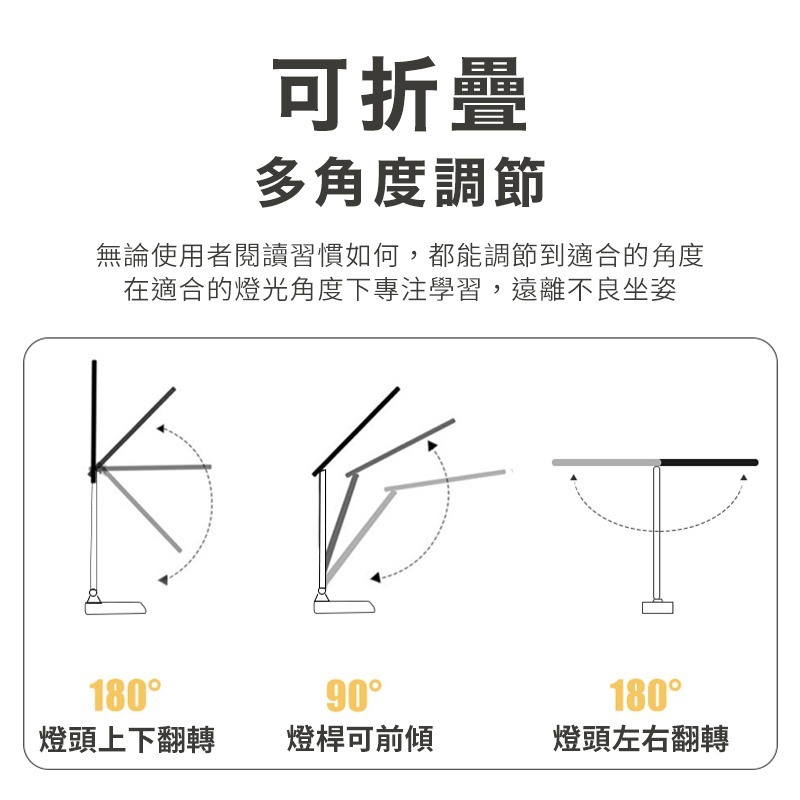 觸控三色LED護眼檯燈 插電款 USB檯燈 護眼檯燈 三段式檯燈 閱讀燈 宿舍燈 觸控檯燈 桌燈 檯燈-細節圖8