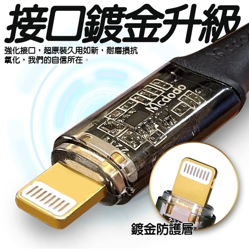 Mcdodo 麥多多 CA-208 1.2米 IPHONE充電線 3A快充 快充線 傳輸線 充電線 充電 USB-細節圖4