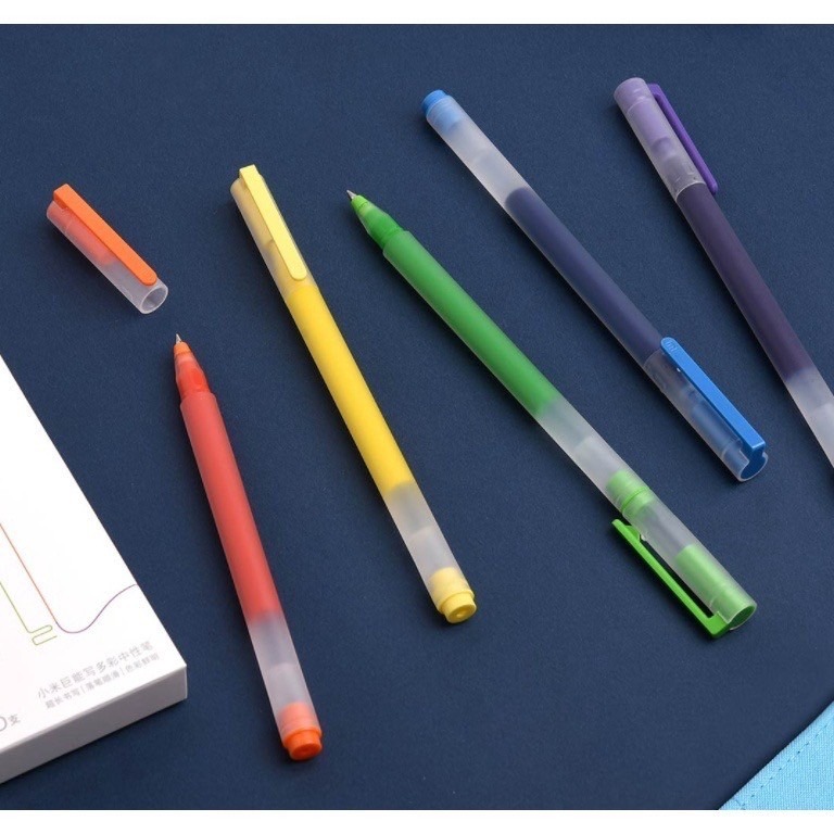 小米巨能寫多彩中性筆 小米中性筆 五色筆 原子筆 中性筆 描線 標籤筆 塗鴉 多彩中性筆 多彩中性筆 5支裝-細節圖8