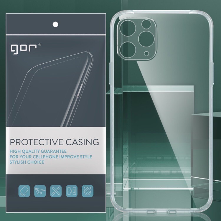 GOR 透明手機保護殼 軟殼 空壓殼 鏡頭保護款 超薄手感 iPhone 14/13/12/11 Pro/ProMax-細節圖2