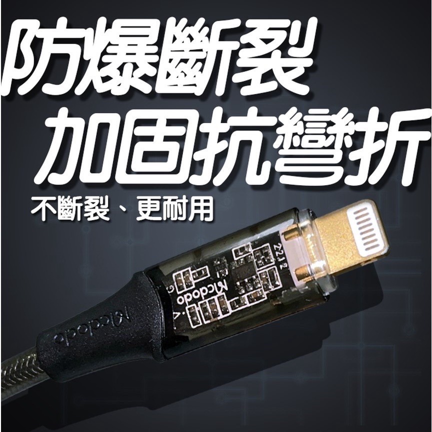 Mcdodo 麥多多 CA-159 1.2米 36W PD快充 3A快充 快充線 充電線 傳輸線 PD快充線 快充線-細節圖3