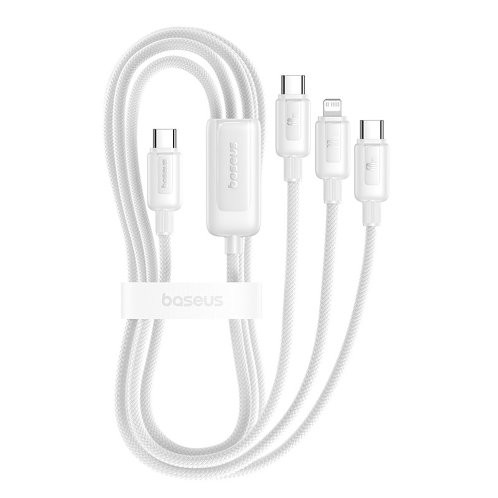 倍思一拖三充電線 三合一充電線 快充線 PD60W 車用充電線 蘋果充電線 安卓充電線 Type-c充電線-規格圖9