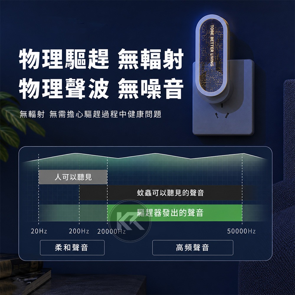 超聲波驅蚊器 滿天星驅蚊機 驅蚊夜燈 無耗材 除蟎儀 驅蚊蟲 防蟑螂 螞蟻 跳蚤 聲波驅蚊 驅蚊燈-細節圖3