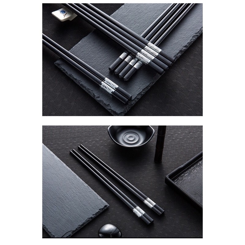 高端日式合金筷 飯店筷子 筷子 餐具 日式筷子 防滑筷-細節圖6