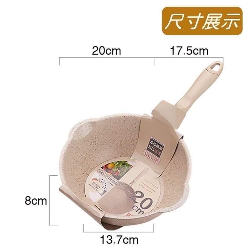 20cm 24cm 28cm火山岩不沾炒鍋 不沾小炒鍋 麥飯石炒鍋 炒鍋 炒菜鍋 煎鍋 平底鍋-細節圖2