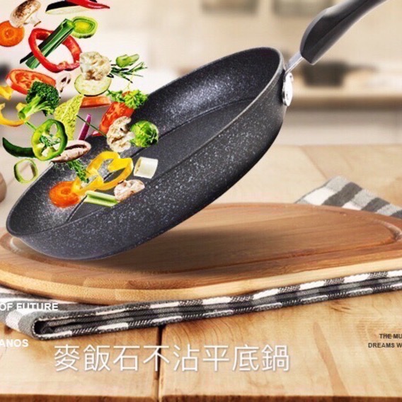 30cm 28cm 韓式麥飯石不沾鍋 炒鍋 平底鍋 煎鍋 玻璃蓋 不沾鍋 不挑爐灶-細節圖6