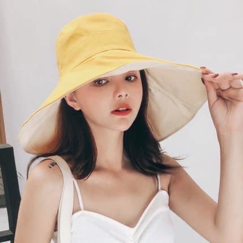 15cm超大帽檐雙面漁夫帽 遮陽帽 贈送防風繩 漁夫帽-細節圖3