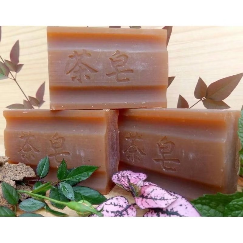 高品質 天然道地正統茶籽皂 香皂 肥皂130G/塊 茶皂-細節圖2