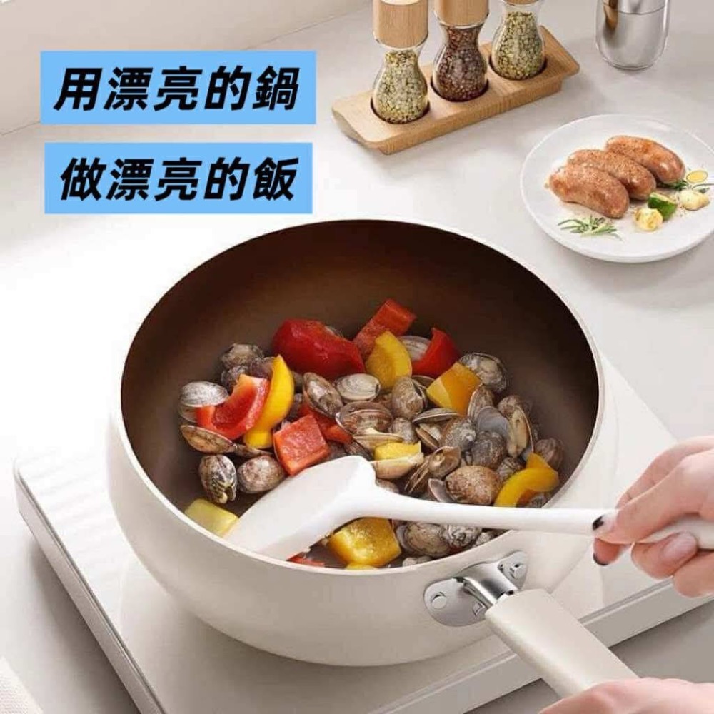 鈦陶瓷大肚鍋大肚鍋 不沾鍋 不粘鍋 炒菜鍋 炒鍋 湯鍋 鈦金鍋-細節圖2