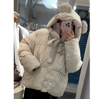 小熊耳朵澎澎鋪棉外套