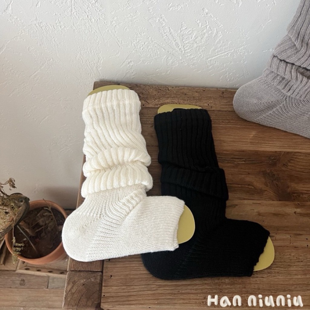 HANNIU_韓系🇰🇷超保暖的🔥重工厚磅 針織堆堆襪 / 泡泡襪🧦-細節圖3