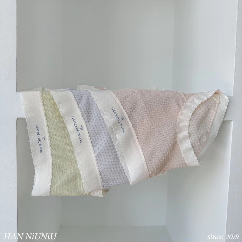 ʜᴀɴɴɪᴜ☺︎︎歐膩內褲系列｜奢華蕾絲英文字格紋內褲 中高腰內褲 / 07105-細節圖2