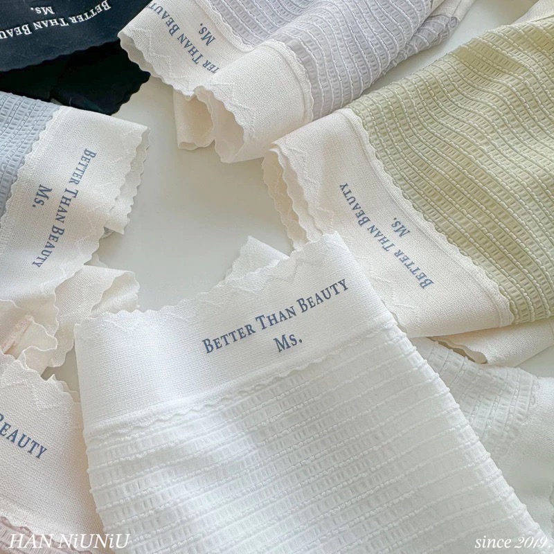 ʜᴀɴɴɪᴜ☺︎︎歐膩內褲系列｜奢華蕾絲英文字格紋內褲 中高腰內褲 / 07105-細節圖6