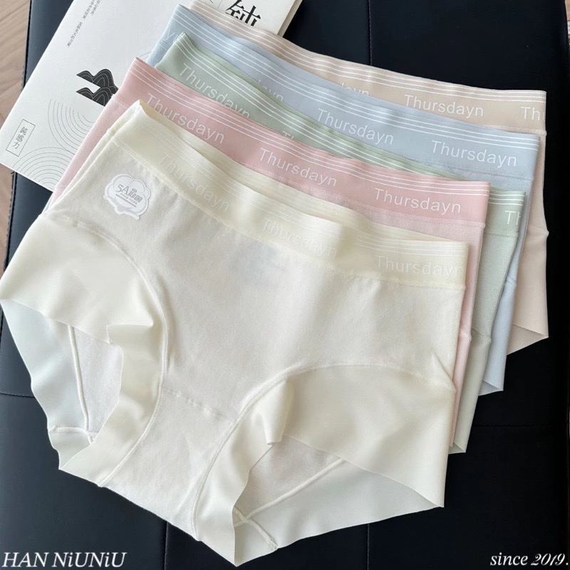ʜᴀɴɴɪᴜ☺︎︎歐膩內褲系列｜日系小清新寬版設計無痕內褲/包臀內褲/中腰內褲/冰絲內褲 09205-細節圖2