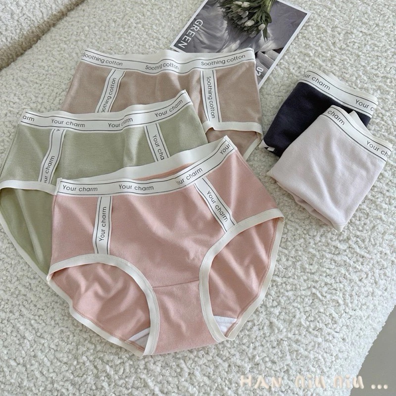 ʜᴀɴɴɪᴜ☺︎︎內褲系列｜休閒運動風 細磨毛英文滾邊造型中腰內褲/運動內褲-細節圖6