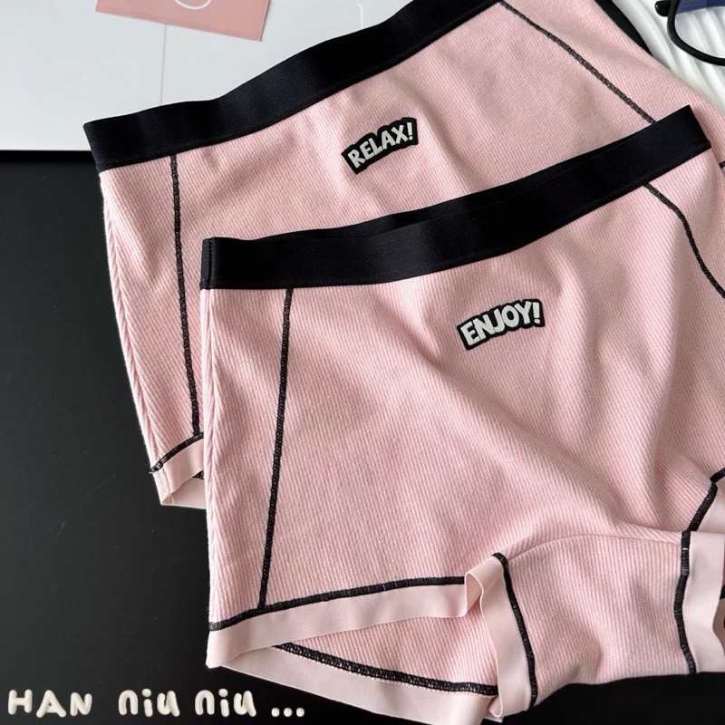 ʜᴀɴɴɪᴜ☺︎︎內褲系列｜blackpink女團風🩶個性撞色設計高腰內褲/運動內褲-細節圖2