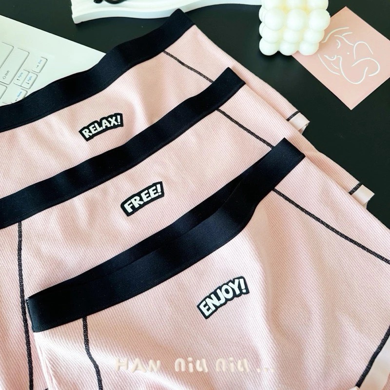 ʜᴀɴɴɪᴜ☺︎︎內褲系列｜blackpink女團風🩶個性撞色設計高腰內褲/運動內褲-細節圖3