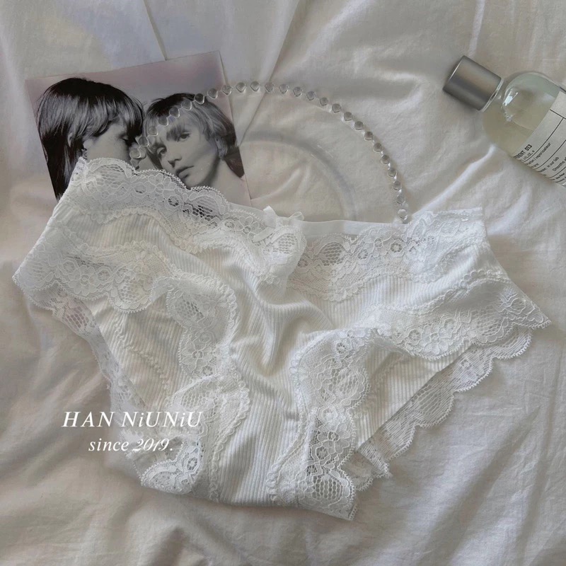 ʜᴀɴɴɪᴜ☺︎︎ 歐膩內褲系列｜微性感 莫代爾棉 蕾絲無痕內褲 /0202035-細節圖3