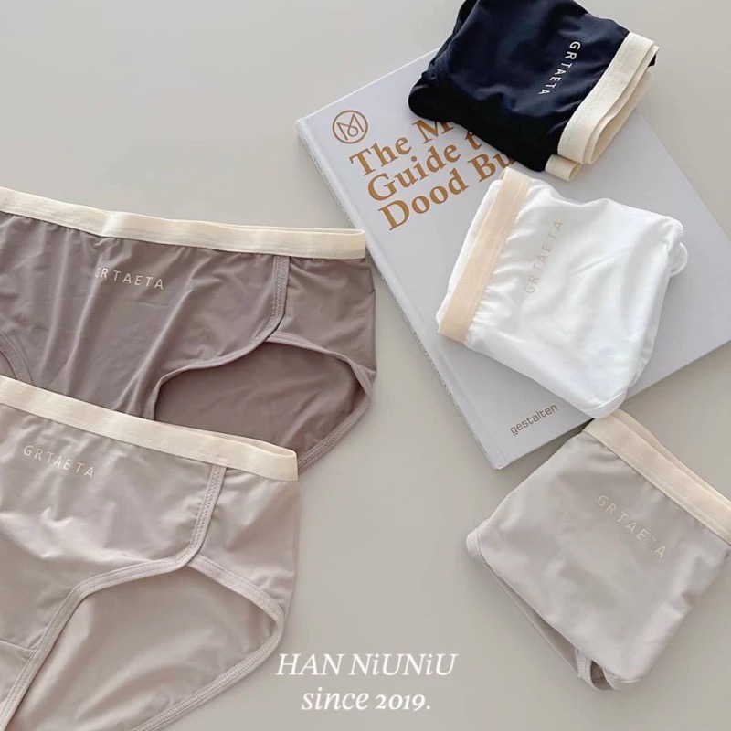 ʜᴀɴɴɪᴜ☺︎︎歐膩內褲系列｜夏日嚴選～莫代爾 質感大地色系 冰絲透氣中腰內褲/0501040-細節圖3