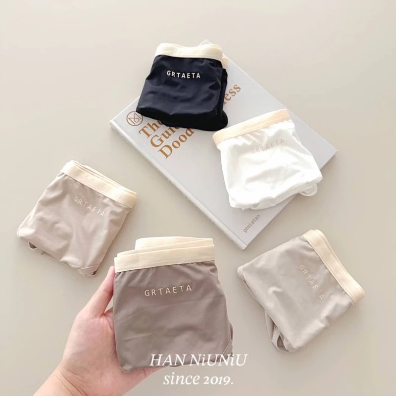 ʜᴀɴɴɪᴜ☺︎︎歐膩內褲系列｜夏日嚴選～莫代爾 質感大地色系 冰絲透氣中腰內褲/0501040-細節圖5