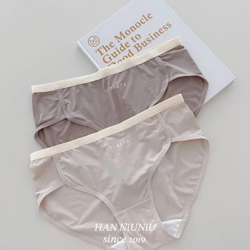 ʜᴀɴɴɪᴜ☺︎︎歐膩內褲系列｜夏日嚴選～莫代爾 質感大地色系 冰絲透氣中腰內褲/0501040-細節圖9