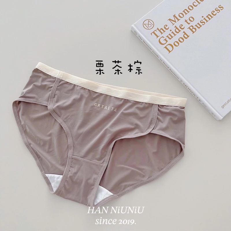ʜᴀɴɴɪᴜ☺︎︎歐膩內褲系列｜夏日嚴選～莫代爾 質感大地色系 冰絲透氣中腰內褲/0501040-規格圖9