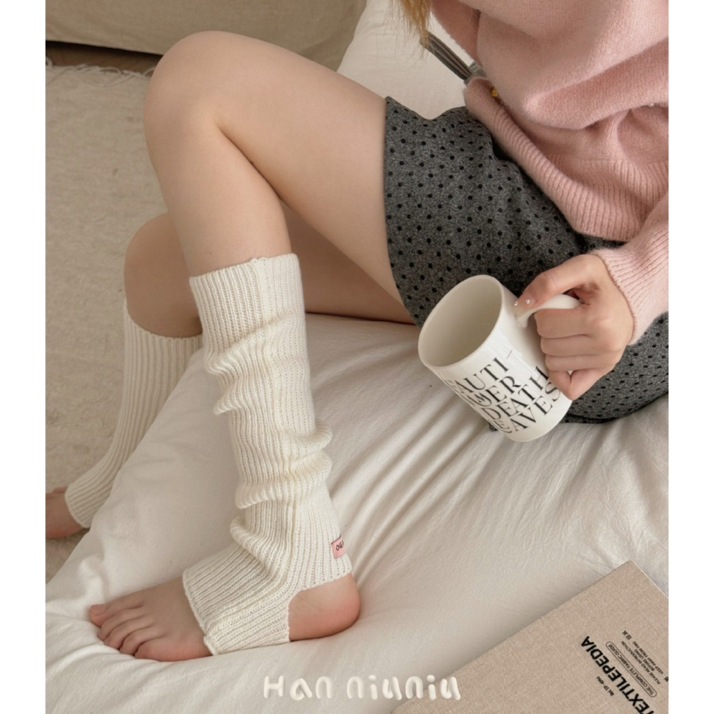 HANNIU_居家保暖必備🔥顏值超高！又超級保暖的 踩腳堆堆襪 / 襪套 /襪子🧦-細節圖3