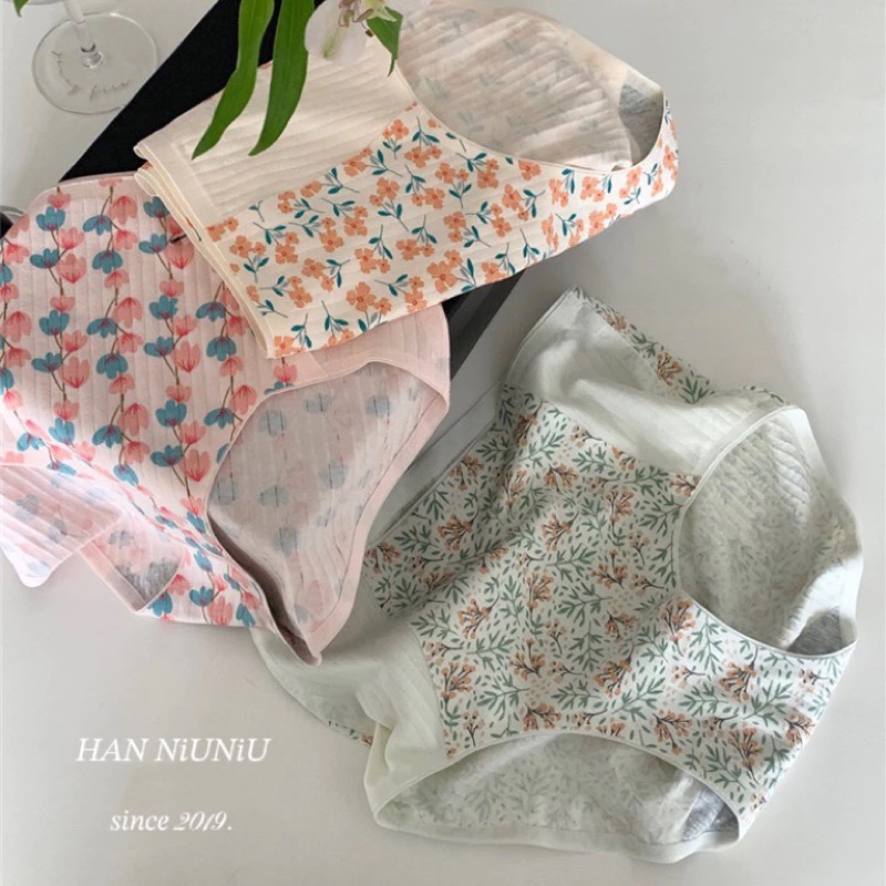 ʜᴀɴɴɪᴜ☺︎︎歐膩內褲系列｜小清新碎花 舒適透氣收腹冰絲內褲、無痕內褲  /0515045-細節圖8