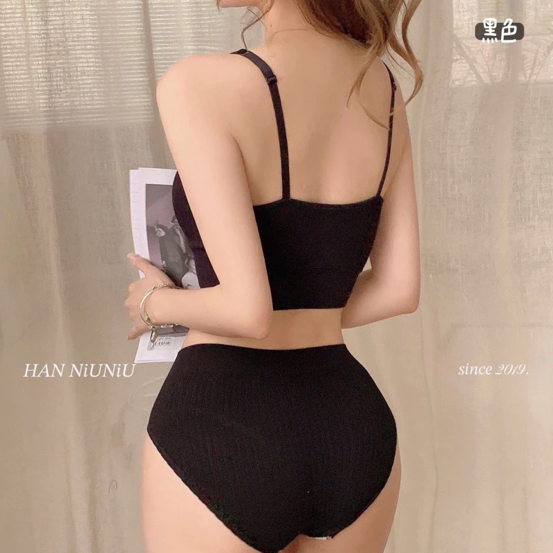 ʜᴀɴɴɪᴜ☺︎︎歐膩必備款🇰🇷微性感～簡約美式高衩高彈力內褲、成套內衣 /0228016-規格圖9