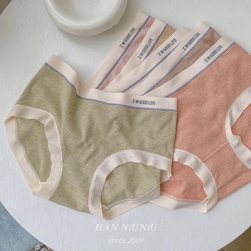 ʜᴀɴɴɪᴜ☺︎︎｜歐膩內褲系列｜莫代爾磨毛材質 質感英文字中腰內褲 //01016040-細節圖6