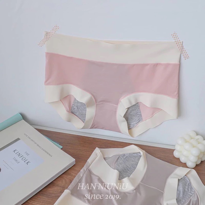 ʜᴀɴɴɪᴜ☺︎︎歐膩內褲系列｜薄款冰絲面料 腰部加寬超舒適 安心睡生理內褲 中腰內褲 /02028040-細節圖3