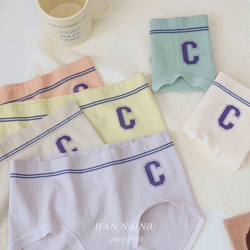 ʜᴀɴɴɪᴜ☺︎︎｜歐膩內褲系列｜超美莫蘭迪色系🧡韓風經典C字 中腰包臀內褲 //01016040-細節圖3