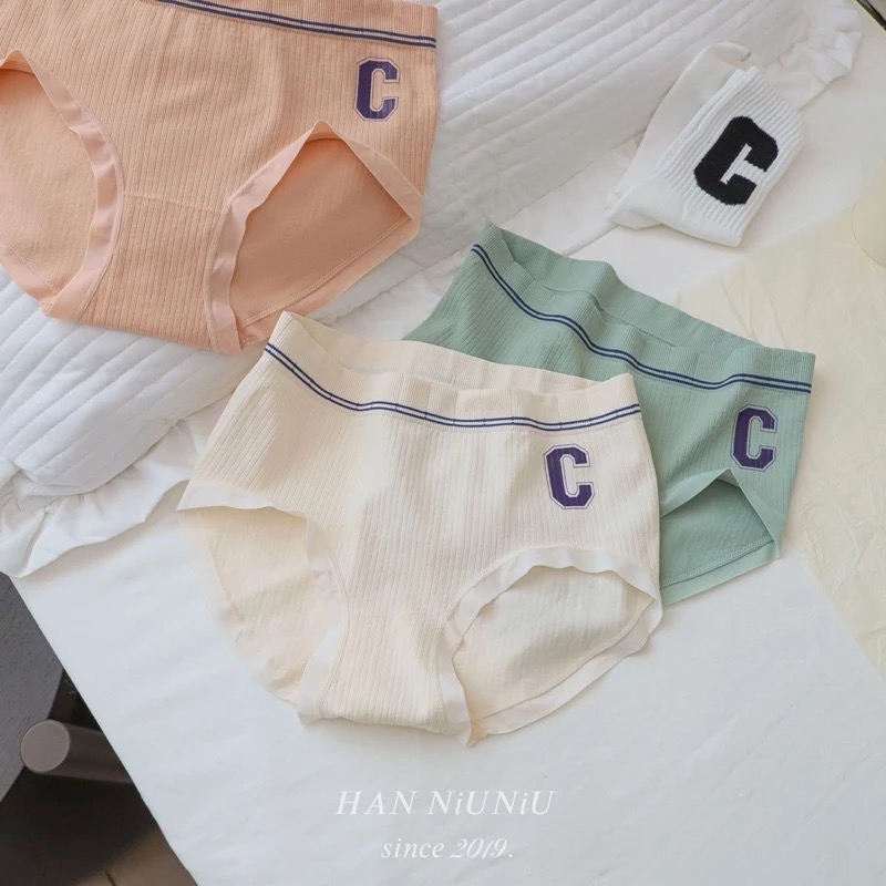 ʜᴀɴɴɪᴜ☺︎︎｜歐膩內褲系列｜超美莫蘭迪色系🧡韓風經典C字 中腰包臀內褲 //01016040-細節圖4