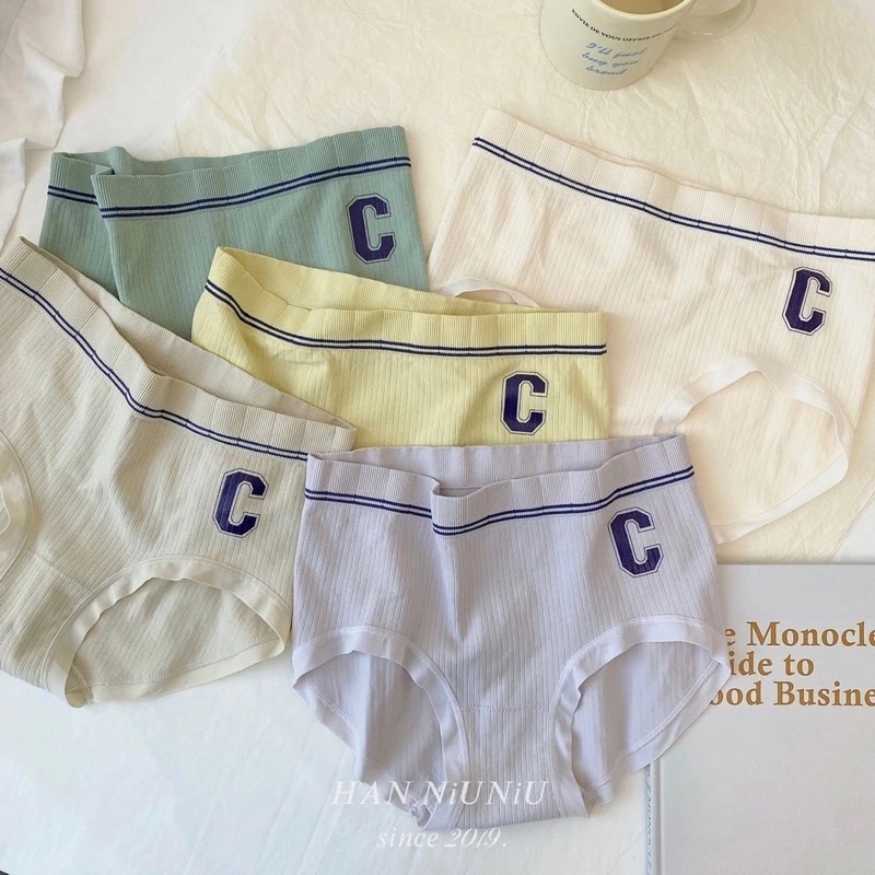 ʜᴀɴɴɪᴜ☺︎︎｜歐膩內褲系列｜超美莫蘭迪色系🧡韓風經典C字 中腰包臀內褲 //01016040-細節圖6