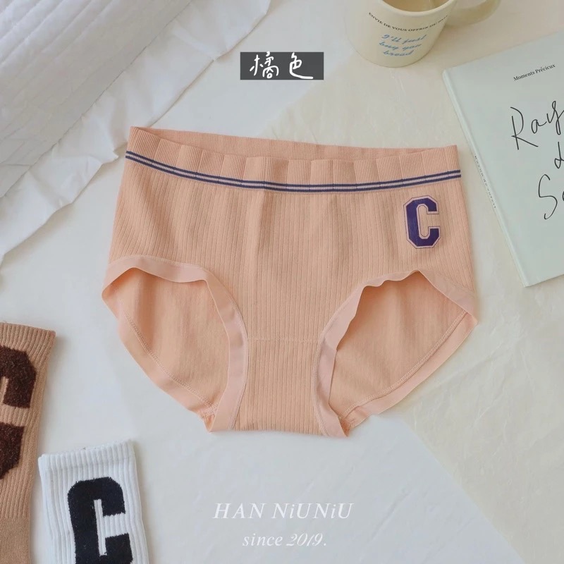 ʜᴀɴɴɪᴜ☺︎︎｜歐膩內褲系列｜超美莫蘭迪色系🧡韓風經典C字 中腰包臀內褲 //01016040-規格圖7