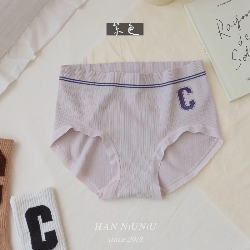 ʜᴀɴɴɪᴜ☺︎︎｜歐膩內褲系列｜超美莫蘭迪色系🧡韓風經典C字 中腰包臀內褲 //01016040-規格圖7