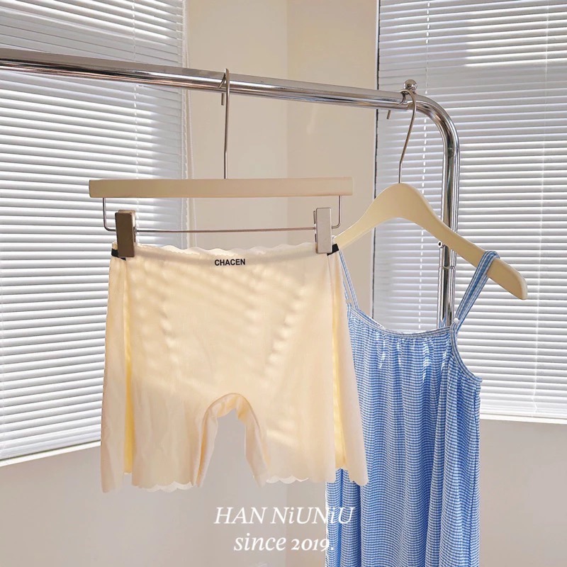 ʜᴀɴɴɪᴜ☺︎︎歐膩內褲系列｜超親膚～質感滾邊小香風 裸感冰絲安全褲 內搭褲 /0501040-細節圖4