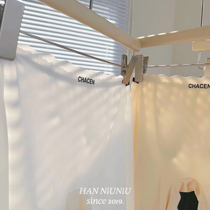 ʜᴀɴɴɪᴜ☺︎︎歐膩內褲系列｜超親膚～質感滾邊小香風 裸感冰絲安全褲 內搭褲 /0501040-細節圖5