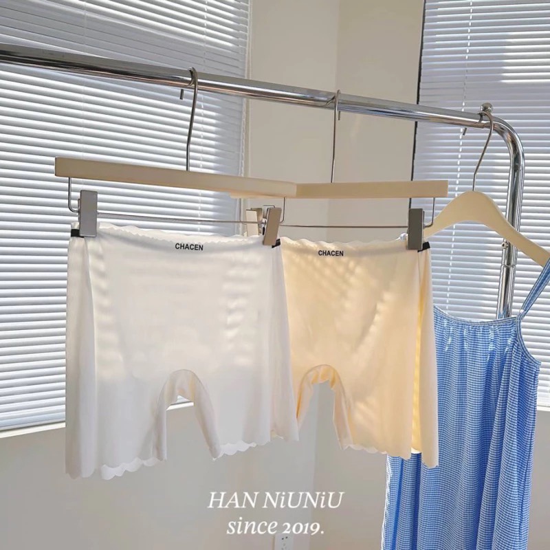 ʜᴀɴɴɪᴜ☺︎︎歐膩內褲系列｜超親膚～質感滾邊小香風 裸感冰絲安全褲 內搭褲 /0501040-細節圖8