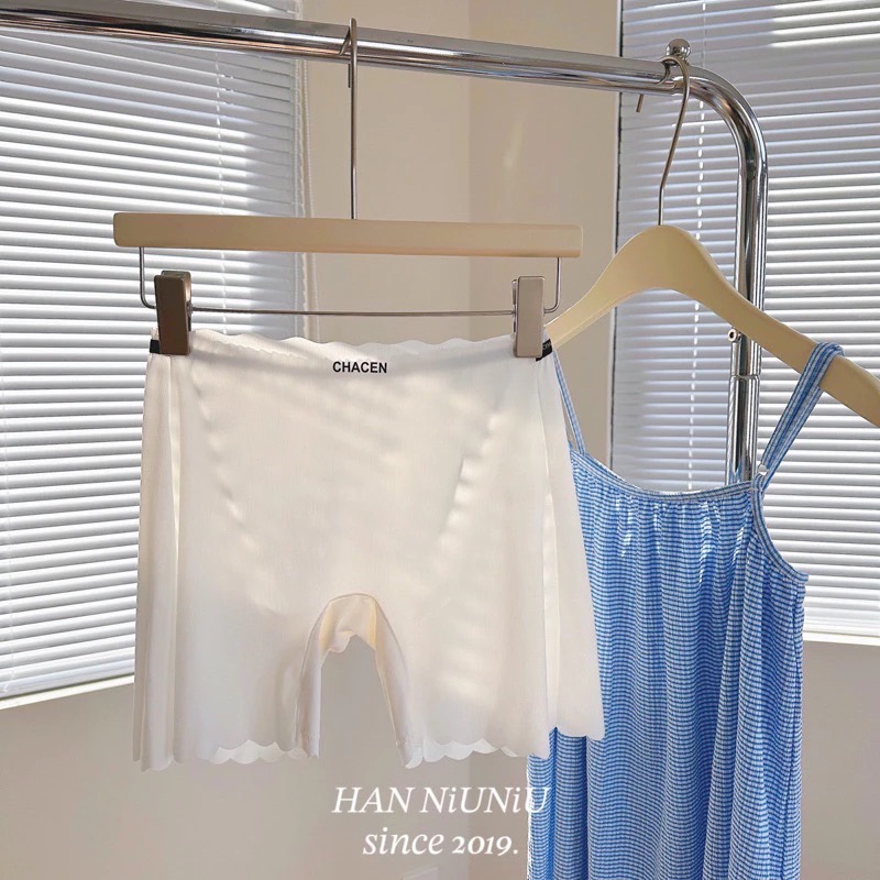 ʜᴀɴɴɪᴜ☺︎︎歐膩內褲系列｜超親膚～質感滾邊小香風 裸感冰絲安全褲 內搭褲 /0501040-規格圖9