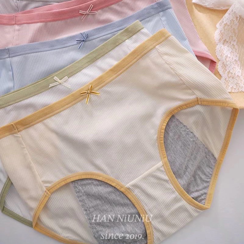 ʜᴀɴɴɪᴜ☺︎︎歐膩內褲系列｜馬卡龍色系🧡可愛小清新 柔軟舒適生理內褲 /02028040-細節圖3