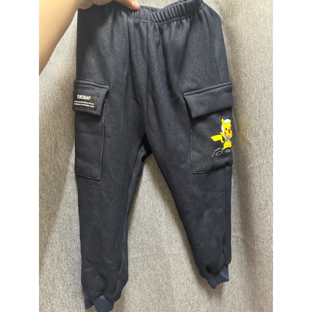 兒童褲子內刷毛冬天的褲子有口袋-細節圖2